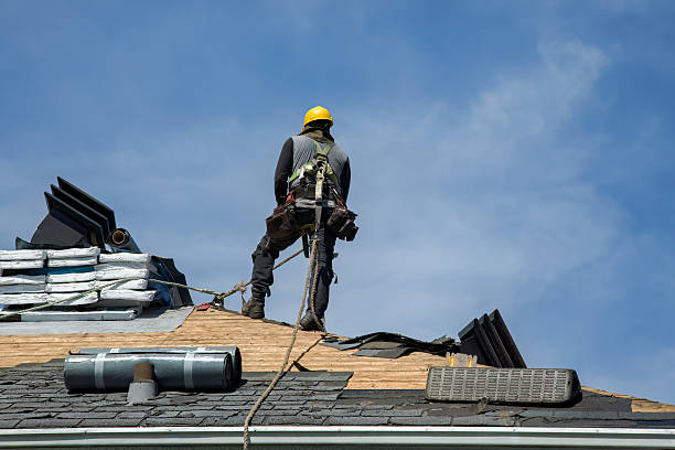 Professional Gutter Installation technician working in Plymouth, PA